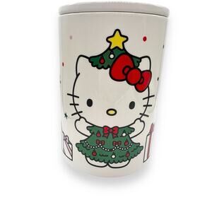 NWT Hello Kitty Christmas Tree Dress Cookie Jar Canister